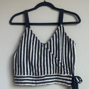 Madewell Striped Navy and White Women's Top